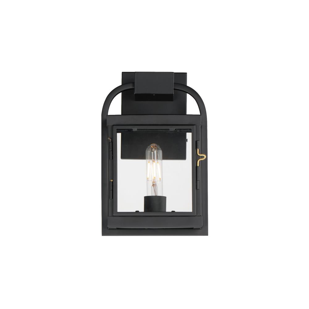Maxim Lighting 30801CLBK Bonham 7.5 Inch Outdoor Wall Lantern – Black