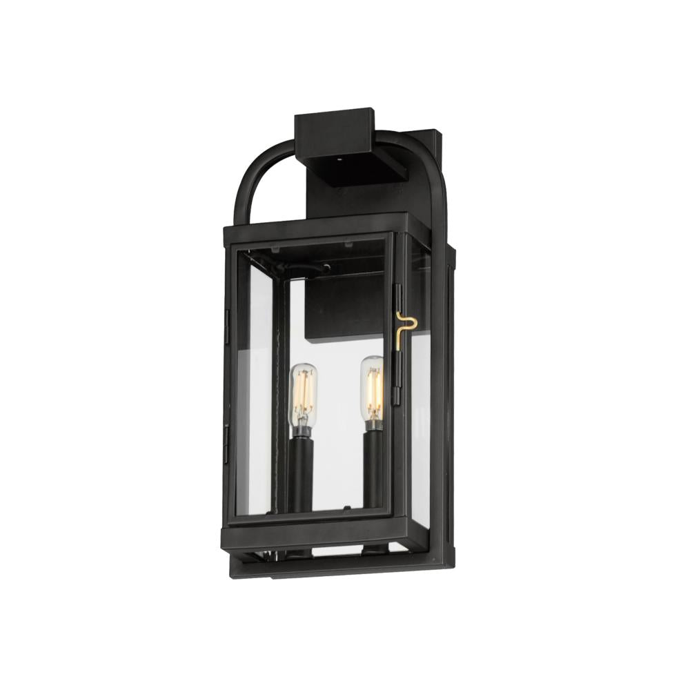 Maxim Lighting 30802CLBK Bonham 7.5 Inch Outdoor Wall Lantern – Black