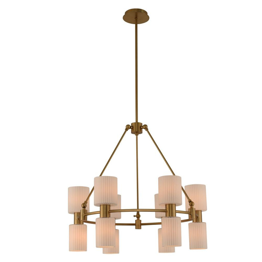 Harlowe 28 Inch Chandelier – Winter Brass – 308470WB