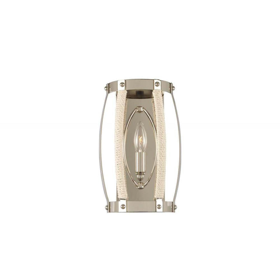Bradbury 8 Inch Wall Sconce – Polished Nickel – 312520PN