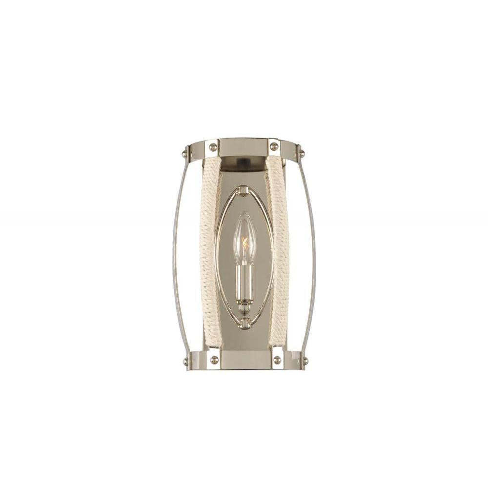 Bradbury 8 Inch Wall Sconce – Polished Nickel – 312520PN