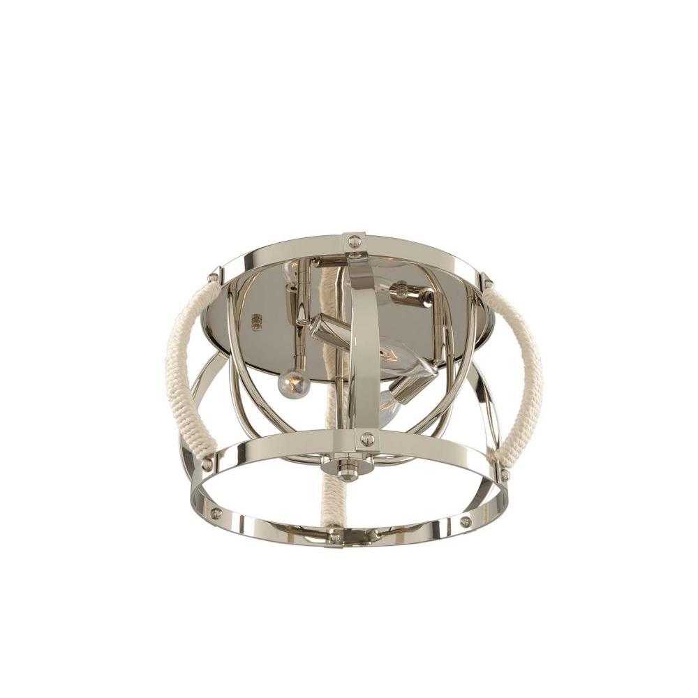 Bradbury 15 Inch Flush Mount – Polished Nickel – 312540PN