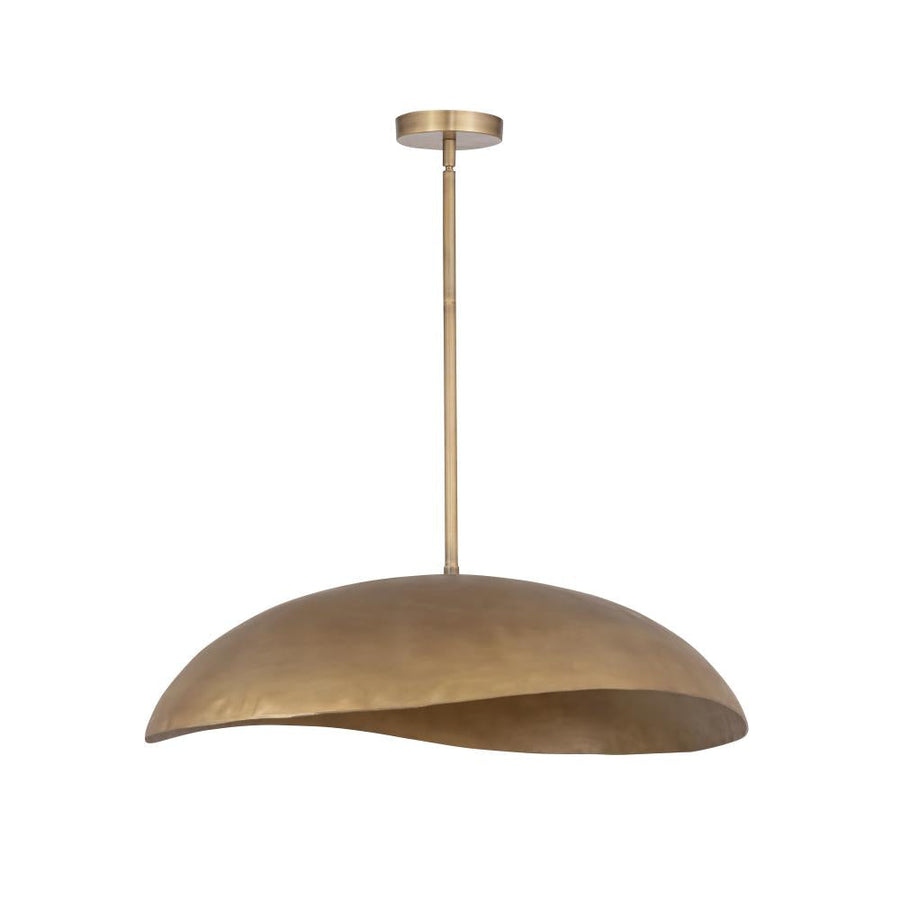 Maxim Lighting 31262NG Denarii 24.5 Inch Semi Flush Mount Light – Natural Gold