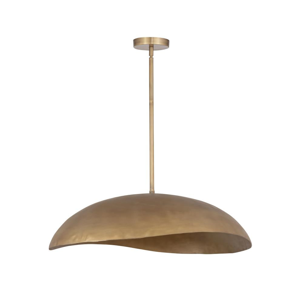 Maxim Lighting 31262NG Denarii 24.5 Inch Semi Flush Mount Light – Natural Gold
