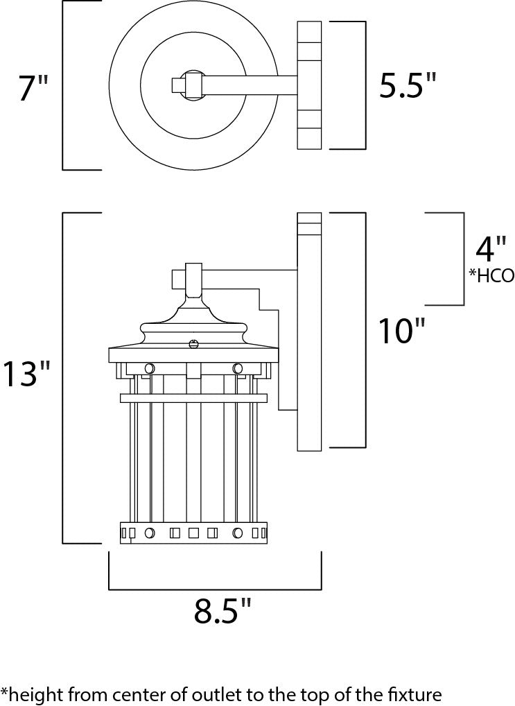 Santa Barbara DC-Outdoor Wall Mount
