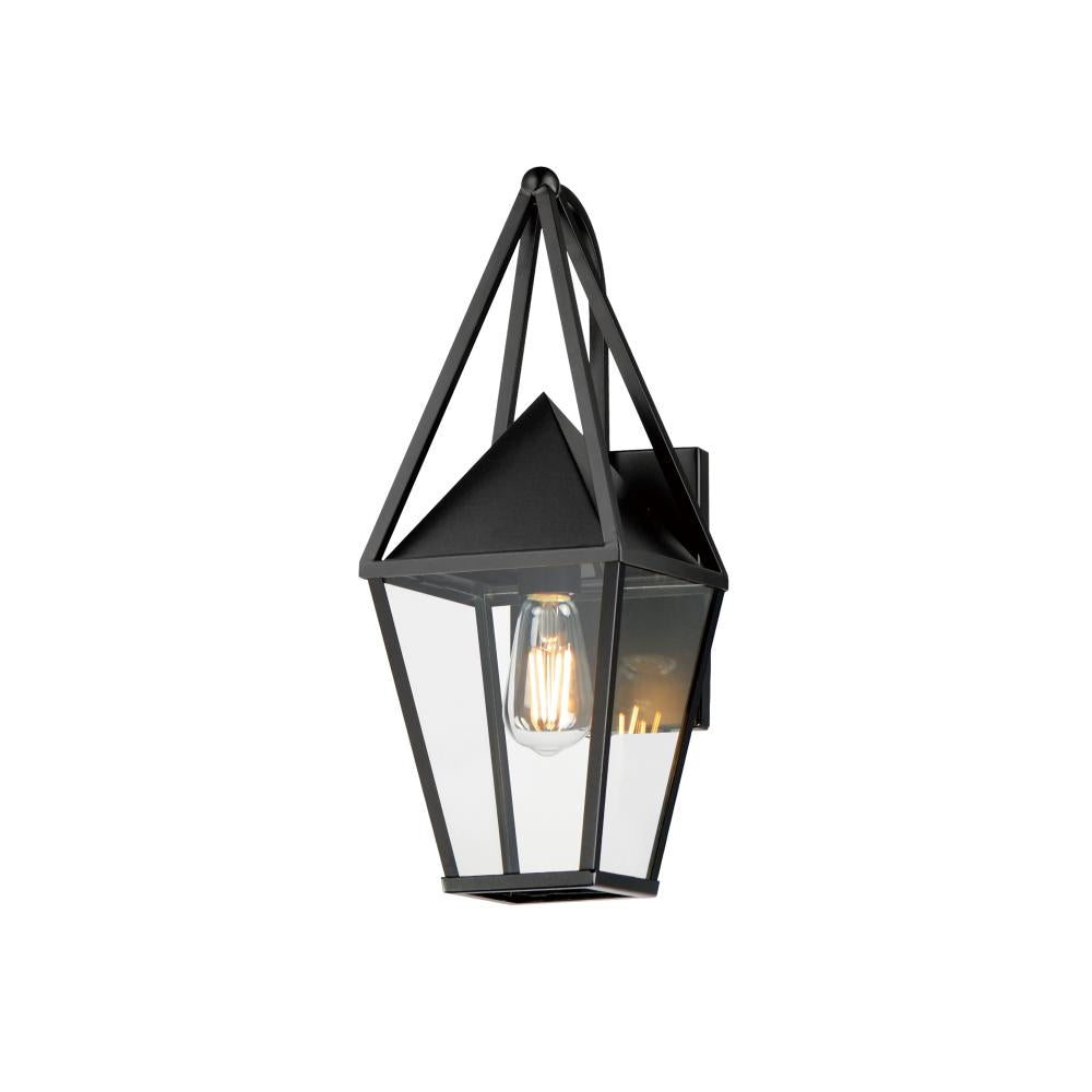 Maxim Lighting 3162CLBK Bavaria 7 Inch Outdoor Wall Lantern – Black