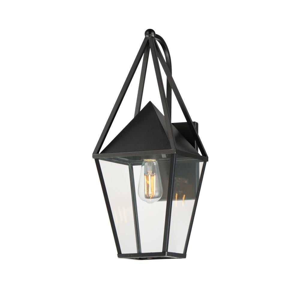 Maxim Lighting 3164CLBK Bavaria 8 Inch Outdoor Wall Lantern – Black