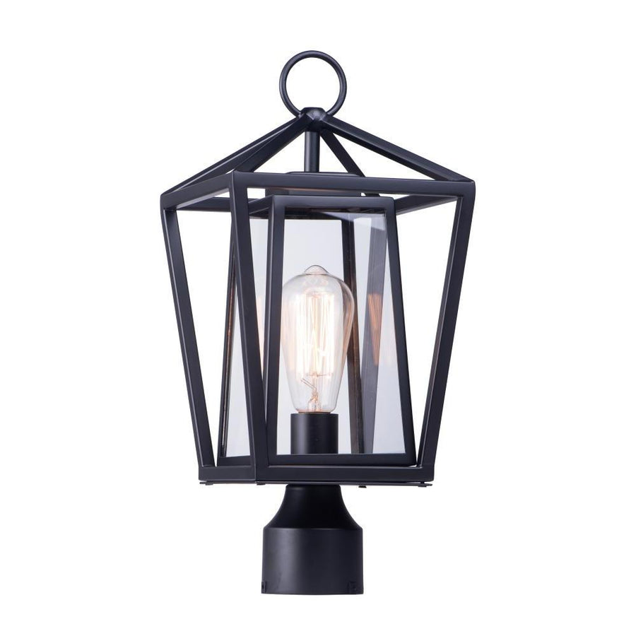 Maxim Lighting 3171CLBK Artisan 8 Inch Outdoor Post Lantern – Black