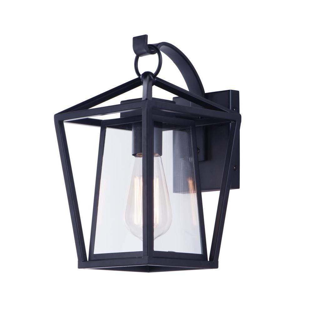 Maxim Lighting 3173CLBK Artisan 7 Inch Outdoor Wall Lantern – Black