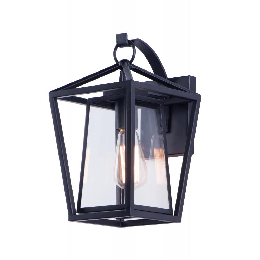 Maxim Lighting 3174CLBK Artisan 8 Inch Outdoor Wall Lantern – Black