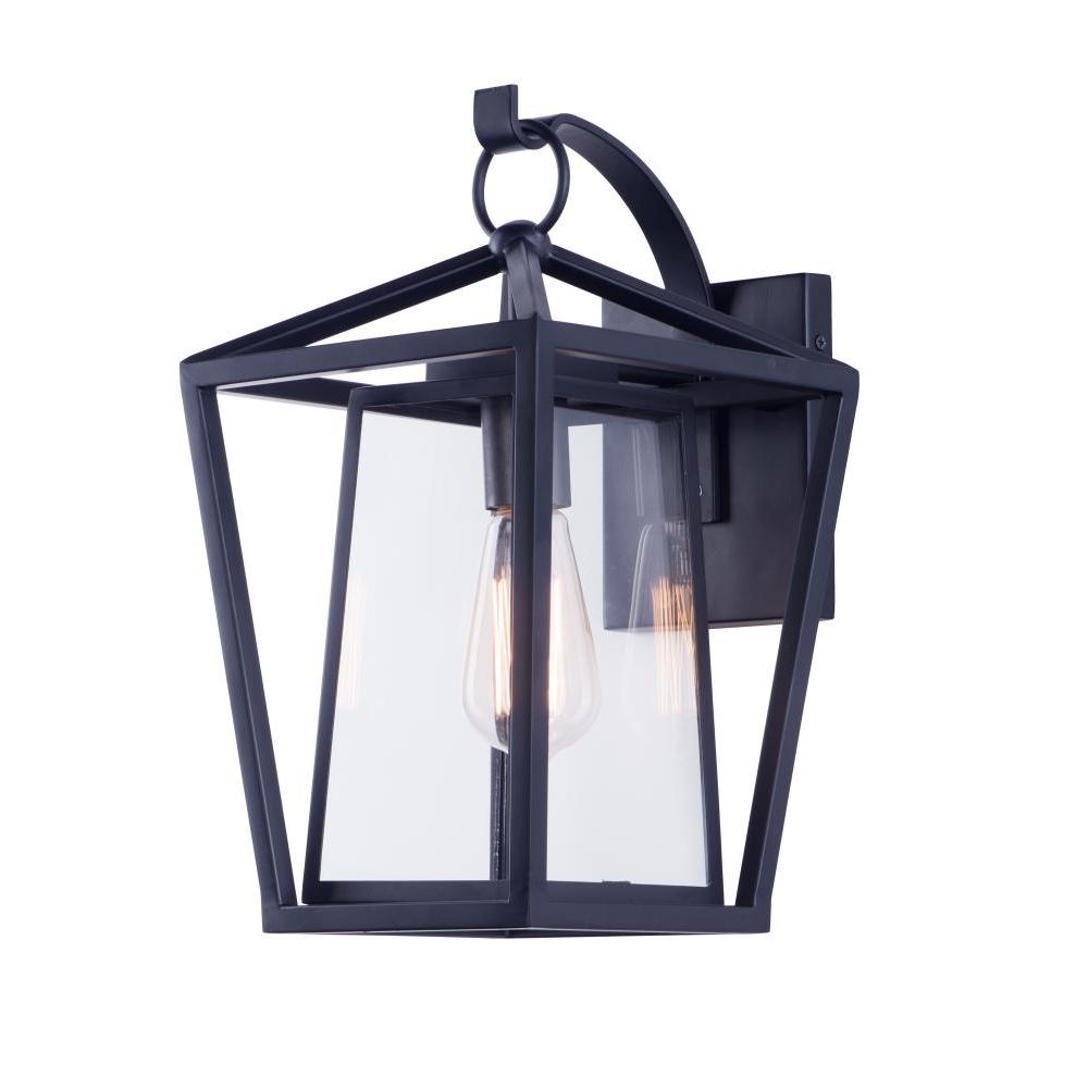 Maxim Lighting 3175CLBK Artisan 9 Inch Outdoor Wall Lantern – Black