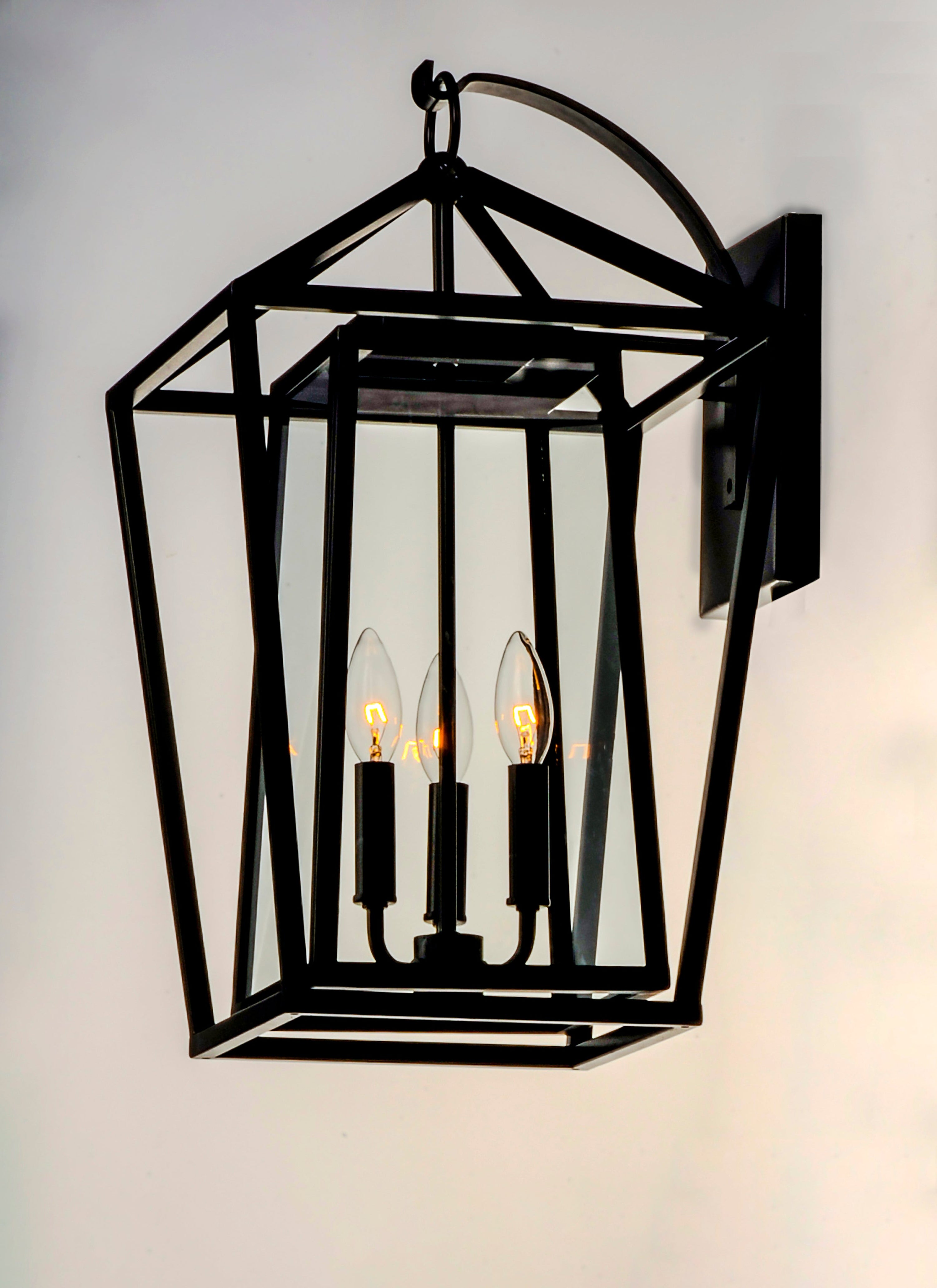 12 Inch Outdoor Wall Sconce – Black