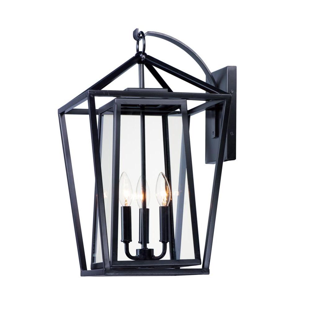 Maxim Lighting 3176CLBK 12 Inch Outdoor Wall Sconce – Black