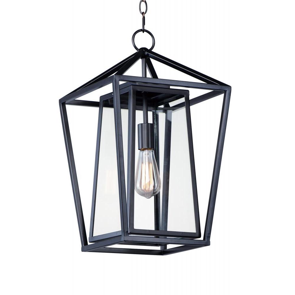 Maxim Lighting 3178CLBK Artisan 12 Inch Outdoor Hanging Lantern – Black