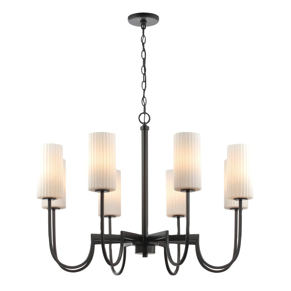 Maxim Lighting 32008SWBK Town and Country 34 Inch Semi Flush Mount Light – Black