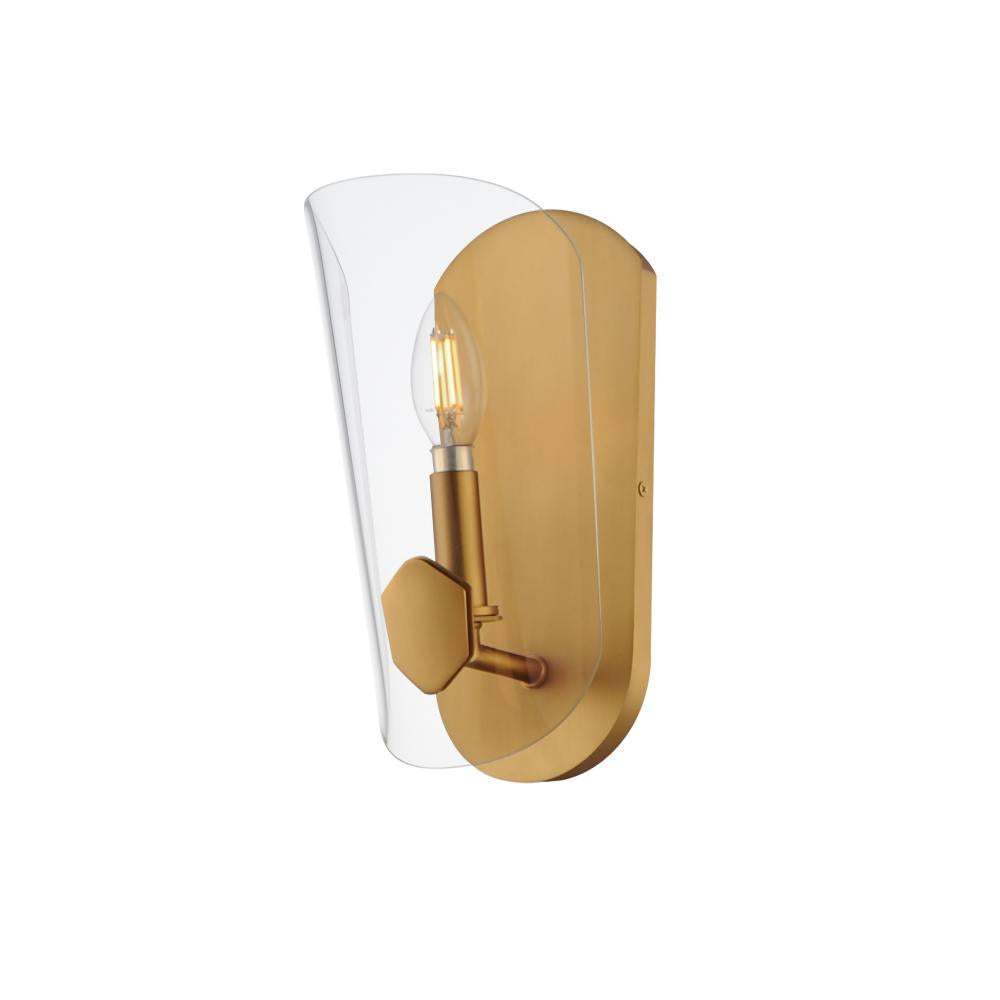 Maxim Lighting 32351CLNAB Armory 5.75 Wall Sconce - Natural Aged Brass