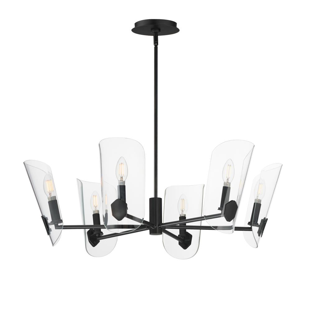 Maxim Lighting 32356CLBK Armory 28.5 Inch Chandelier – Black