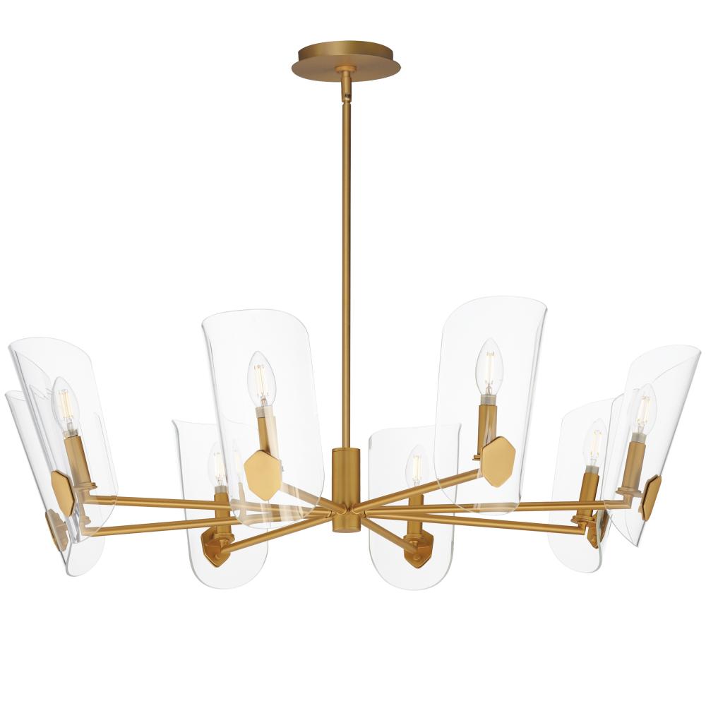 Maxim Lighting 32358CLNAB Armory 35.75 Inch Chandelier – Natural Aged Brass