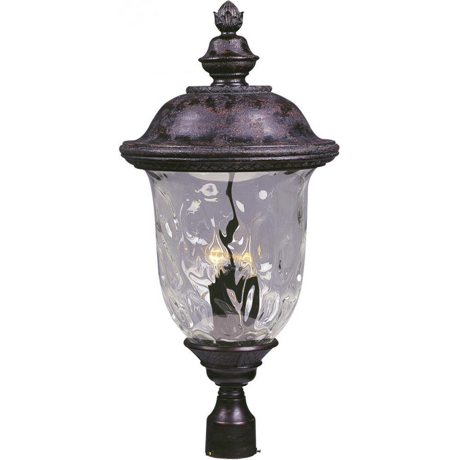 Maxim Lighting 3421WGOB Carriage House DC 14 Inch Outdoor Post Lantern – Oriental Bronze