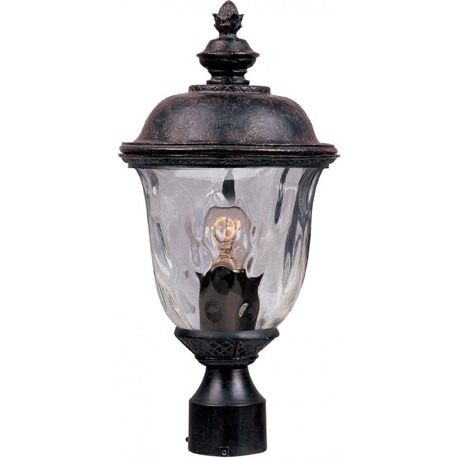 Maxim Lighting 3426WGOB Carriage House DC 9 Inch Outdoor Post Lantern – Oriental Bronze