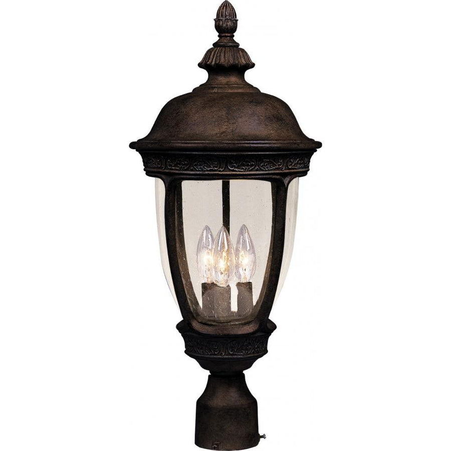 Maxim Lighting 3461CDSE Knob Hill DC 13 Inch Outdoor Post Lantern – Sienna