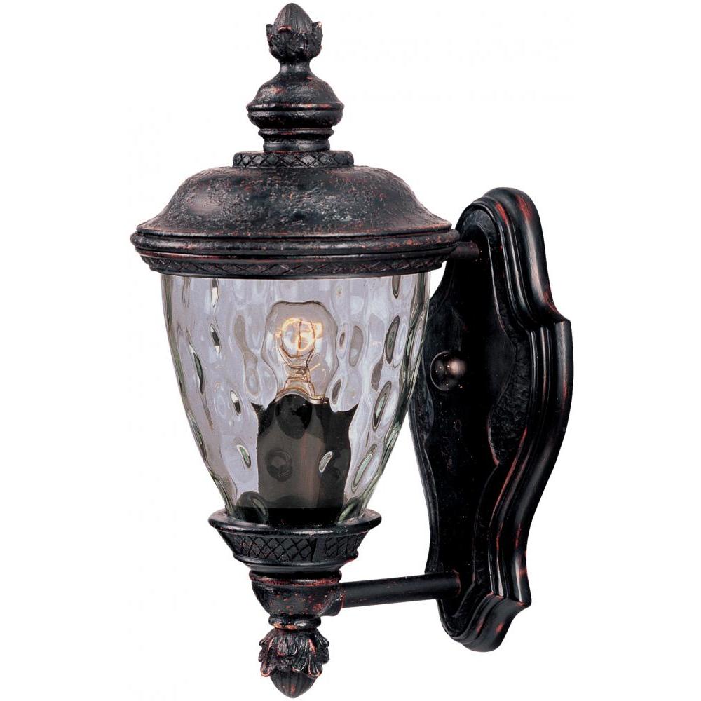 Maxim Lighting 3495WGOB Carriage House DC 6 Inch Outdoor Wall Lantern – Oriental Bronze