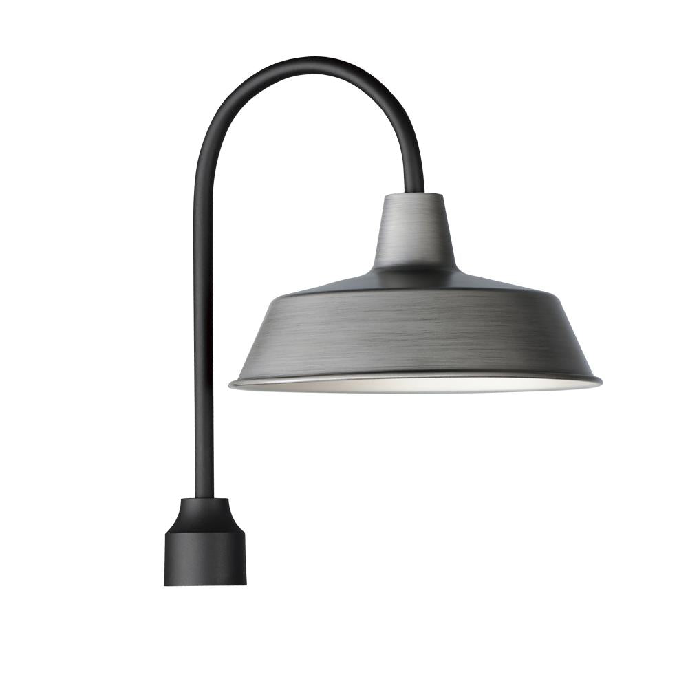 Maxim Lighting 35010WZBK Pier M 14 Inch Outdoor Post Lantern – Weathered Zinc/Black