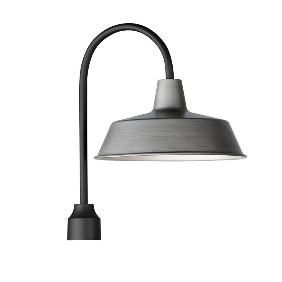 Maxim Lighting 35010WZBK Pier M 14 Inch Outdoor Post Lantern – Weathered Zinc/Black