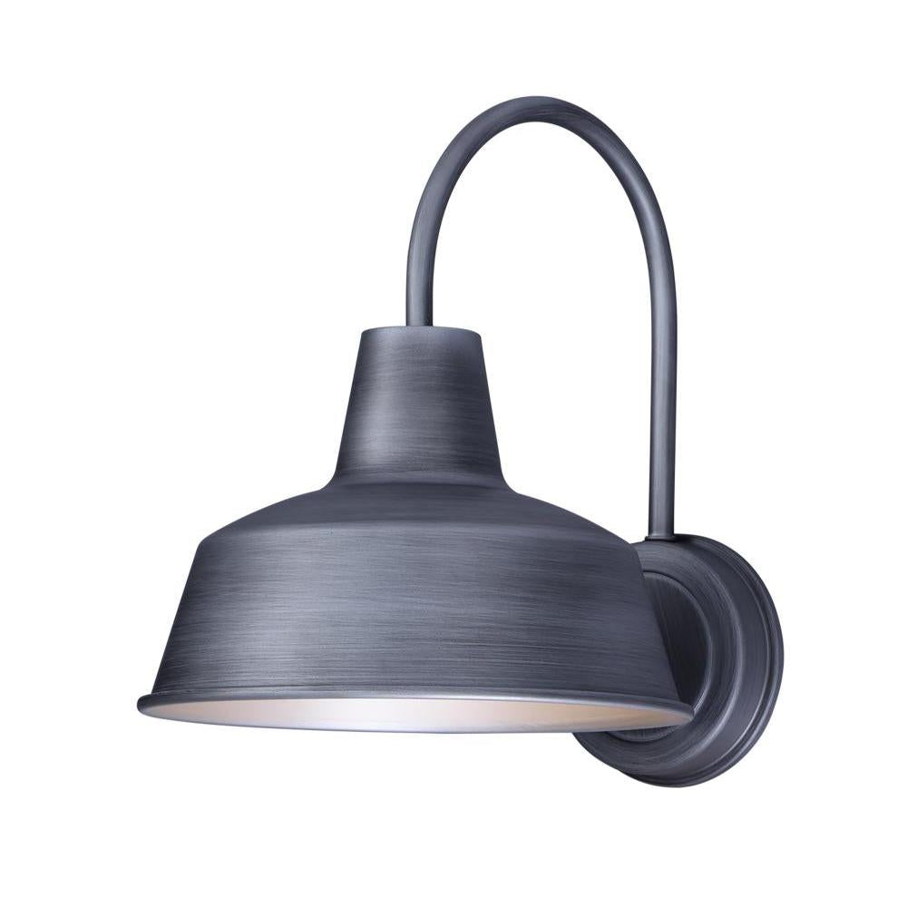 10 Inch Outdoor Wall Sconce – Weathered Zinc