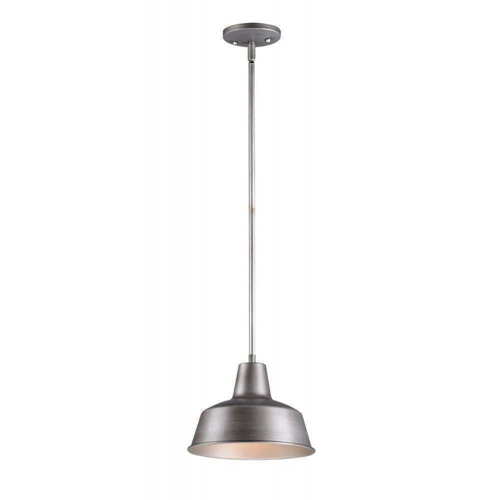 Maxim Lighting 35017WZ Outdoor 10 Inch Pendant – Weathered Zinc