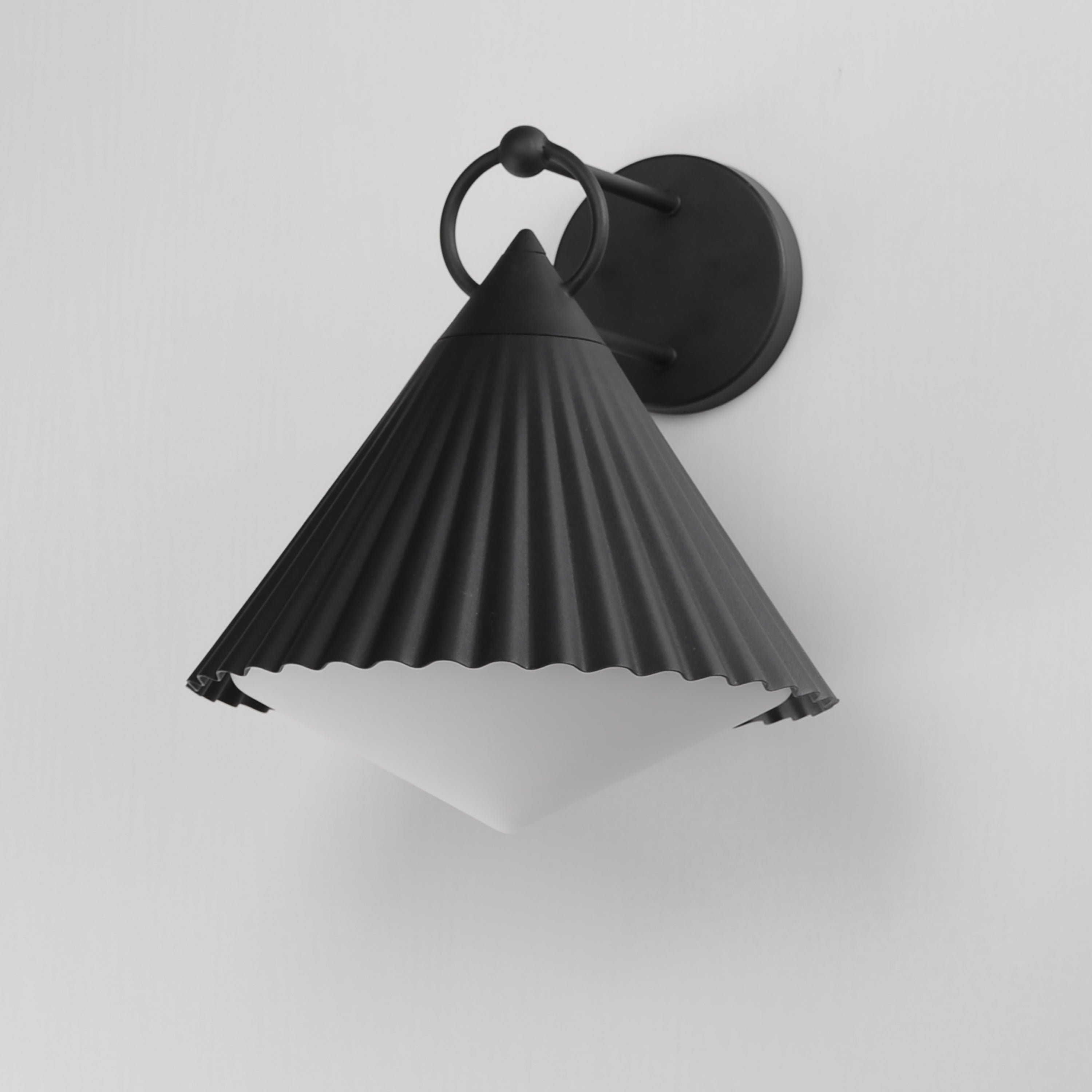 12 Inch Outdoor Wall Sconce – Black