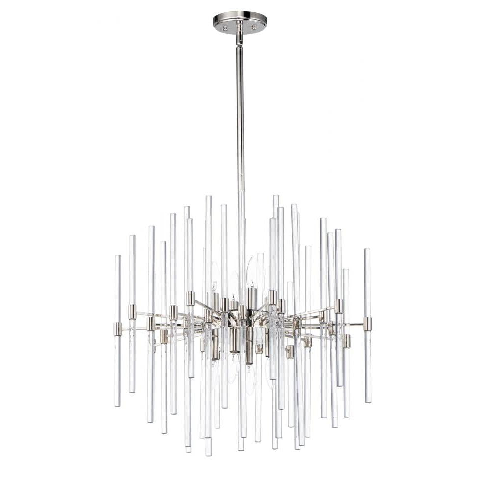 Maxim Lighting 38405CLPN Divine 23.5 Inch Chandelier – Polished Nickel