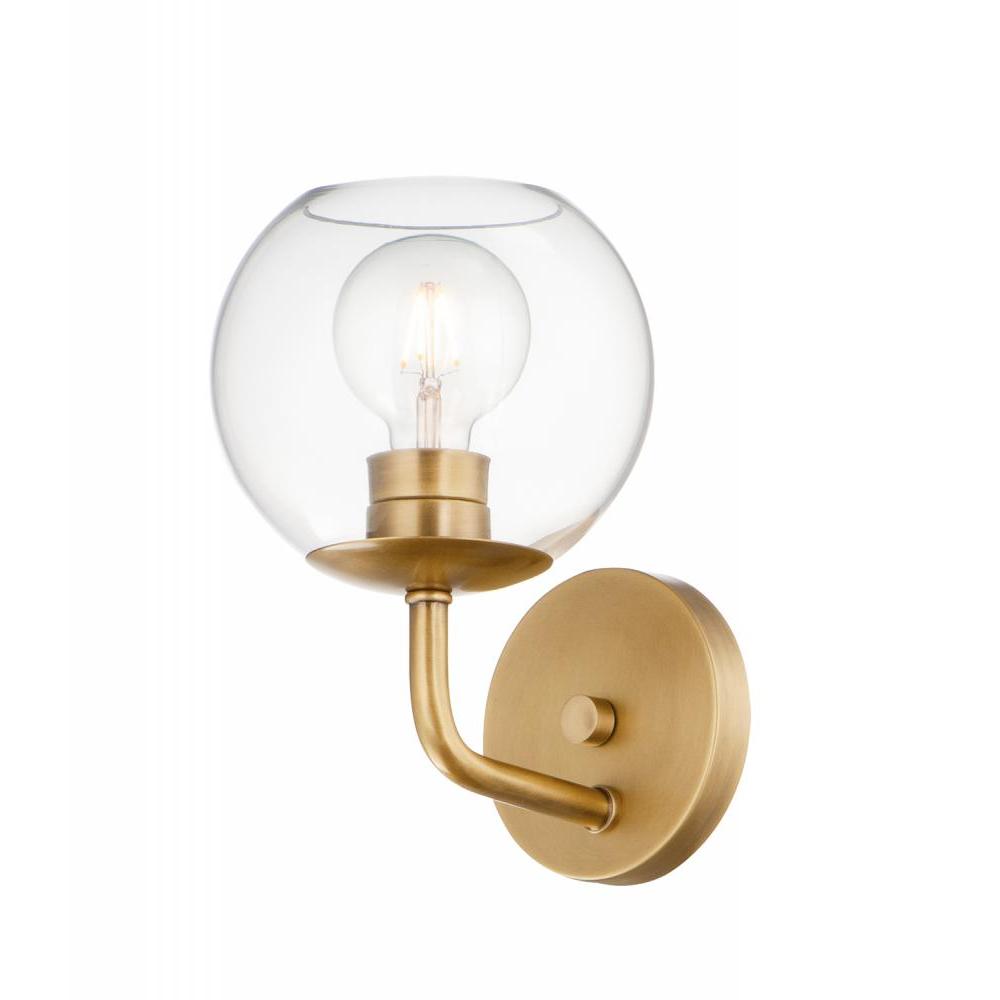 Maxim Lighting 38411CLNAB Branch 7 Wall Sconce - Natural Aged Brass
