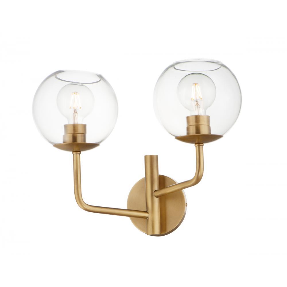 Maxim Lighting 38412CLNAB Branch 17.5 Inch Bathroom Vanity - Natural Aged Brass
