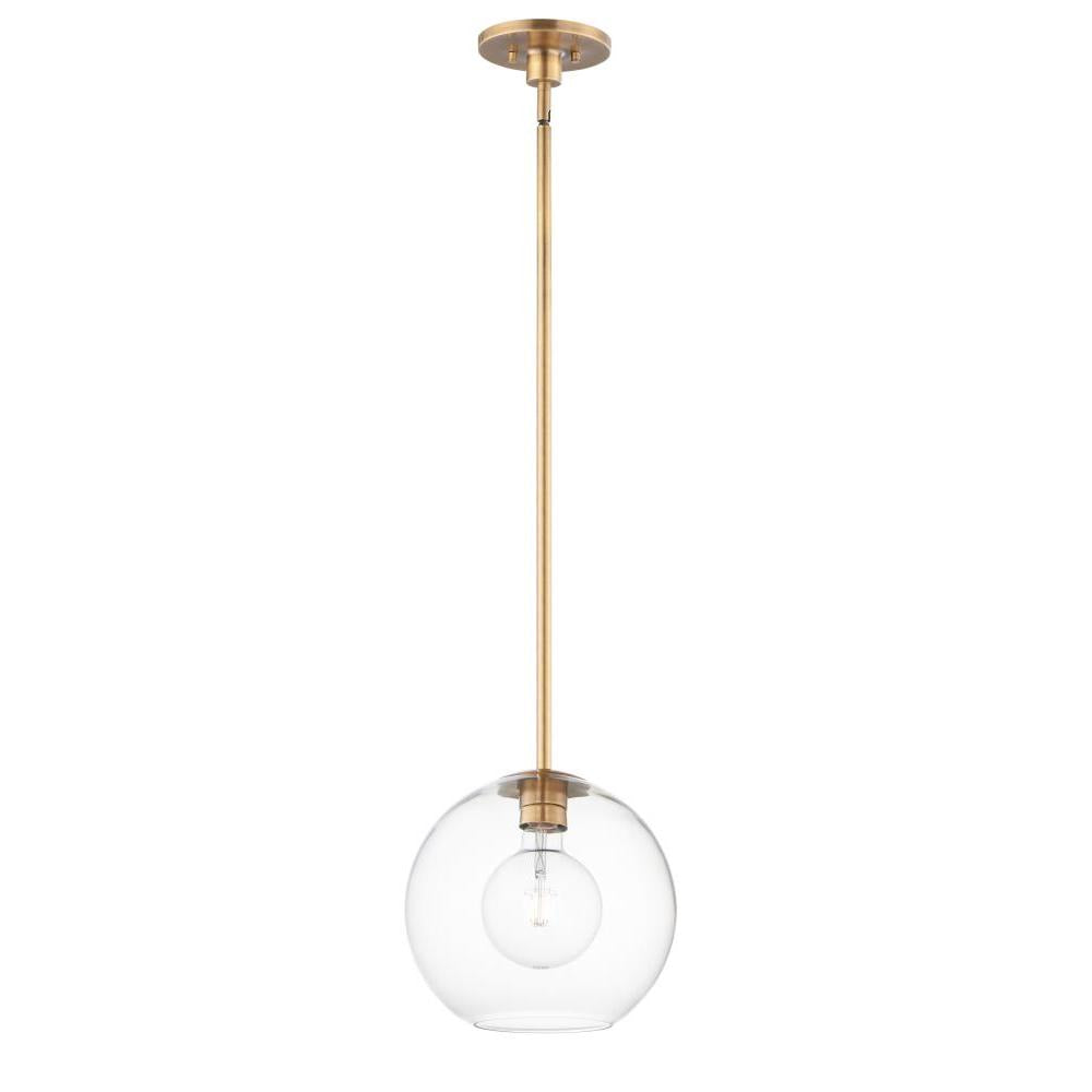 Maxim Lighting 38419CLNAB Branch 11 Inch Semi Flush Mount Light – Natural Aged Brass