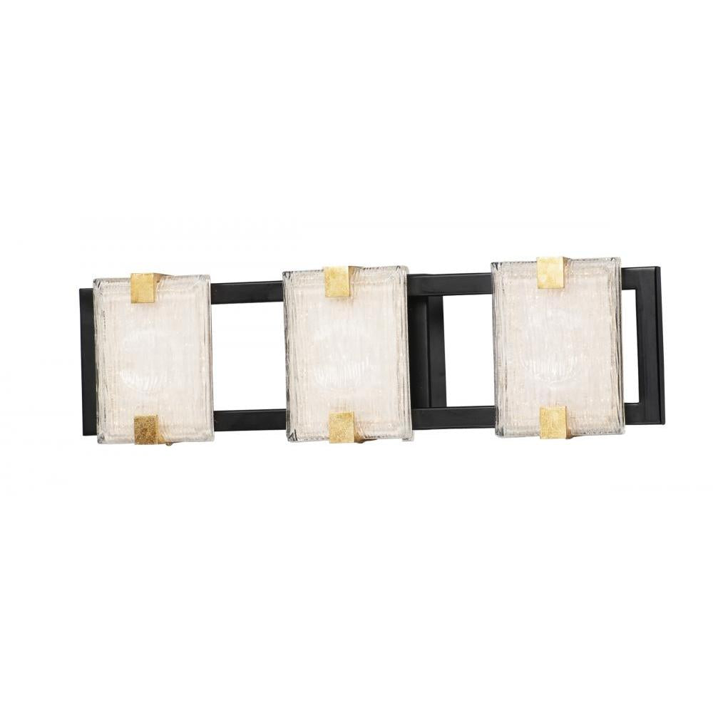 Maxim Lighting 39532CYBKGL Radiant nan Bathroom Vanity - Black / Gold Leaf