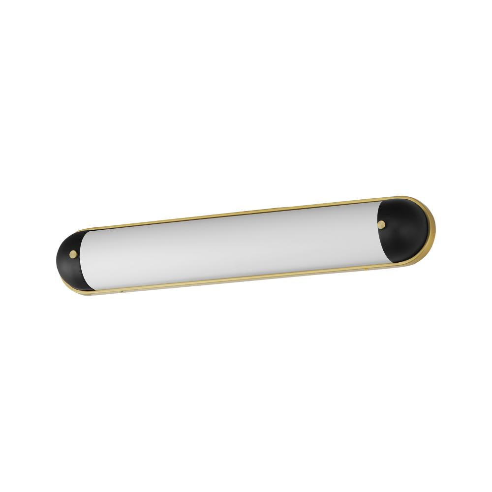 Maxim Lighting 39563SWBKNAB Capsule 3 Inch Bathroom Vanity - Black / Natural Aged Brass