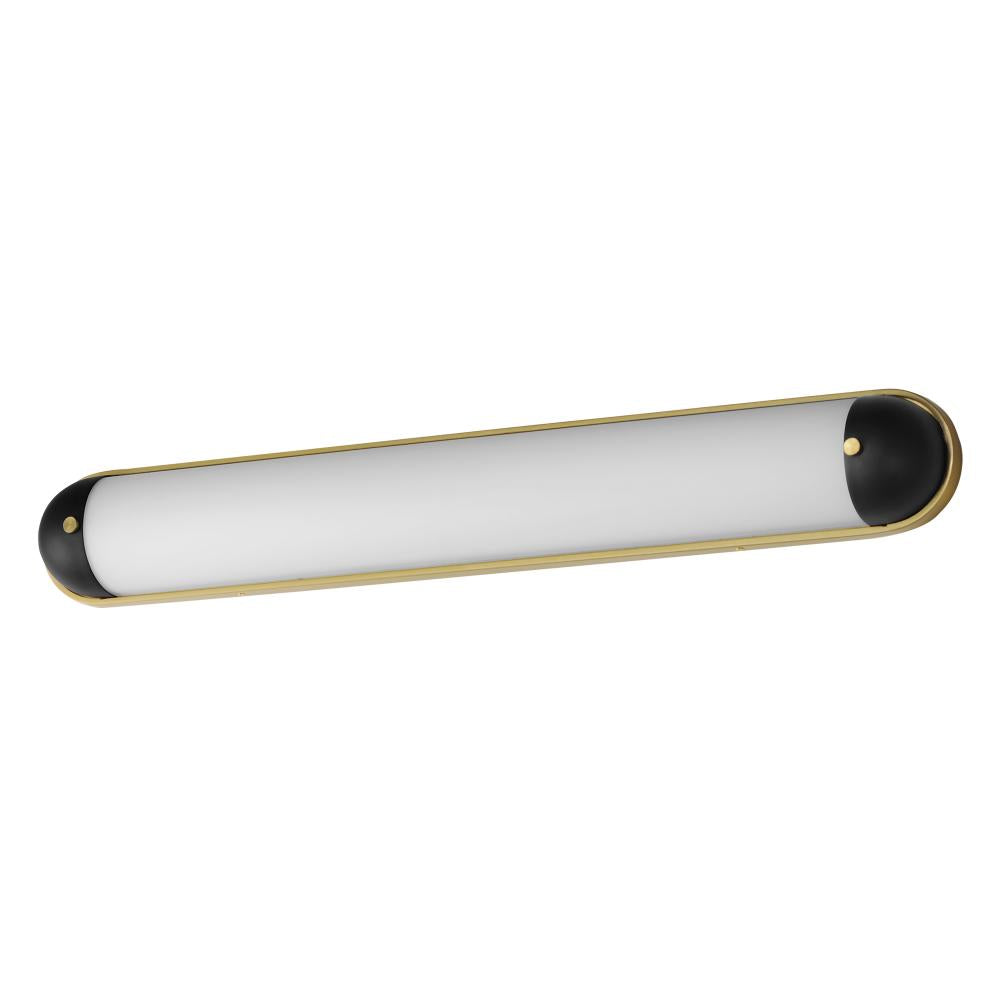 Maxim Lighting 39564SWBKNAB Capsule 36 Inch Bathroom Vanity - Black / Natural Aged Brass