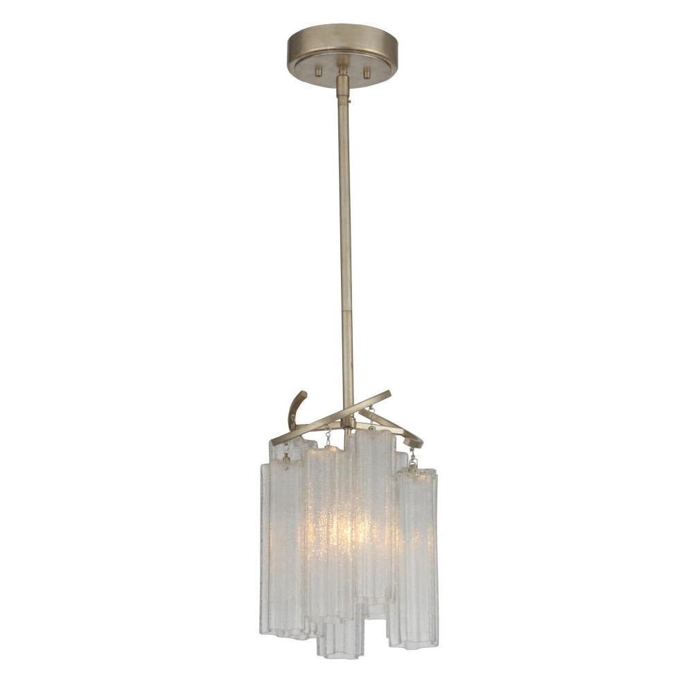 Maxim Lighting 39573WFLGS Victoria 10.75 Inch Semi Flush Mount Light – Golden Silver