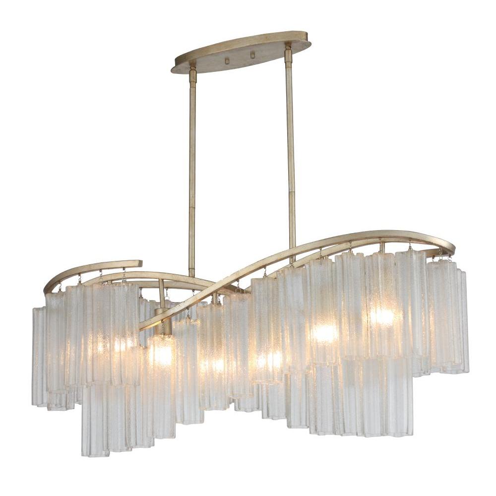 Maxim Lighting 39579WFLGS Victoria 41 Inch Linear Pendant – Golden Silver