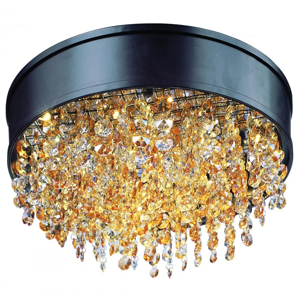 Maxim Lighting 39650SHBZ Mystic 16 Inch Flush Mount Light – Bronze