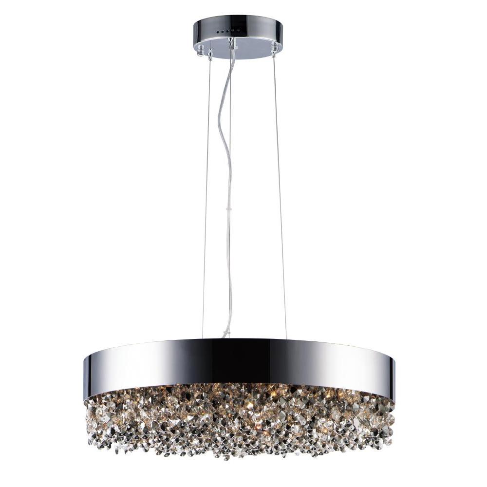 Maxim Lighting 39655MSKPC Mystic 24 Inch Semi Flush Mount Light – Polished Chrome