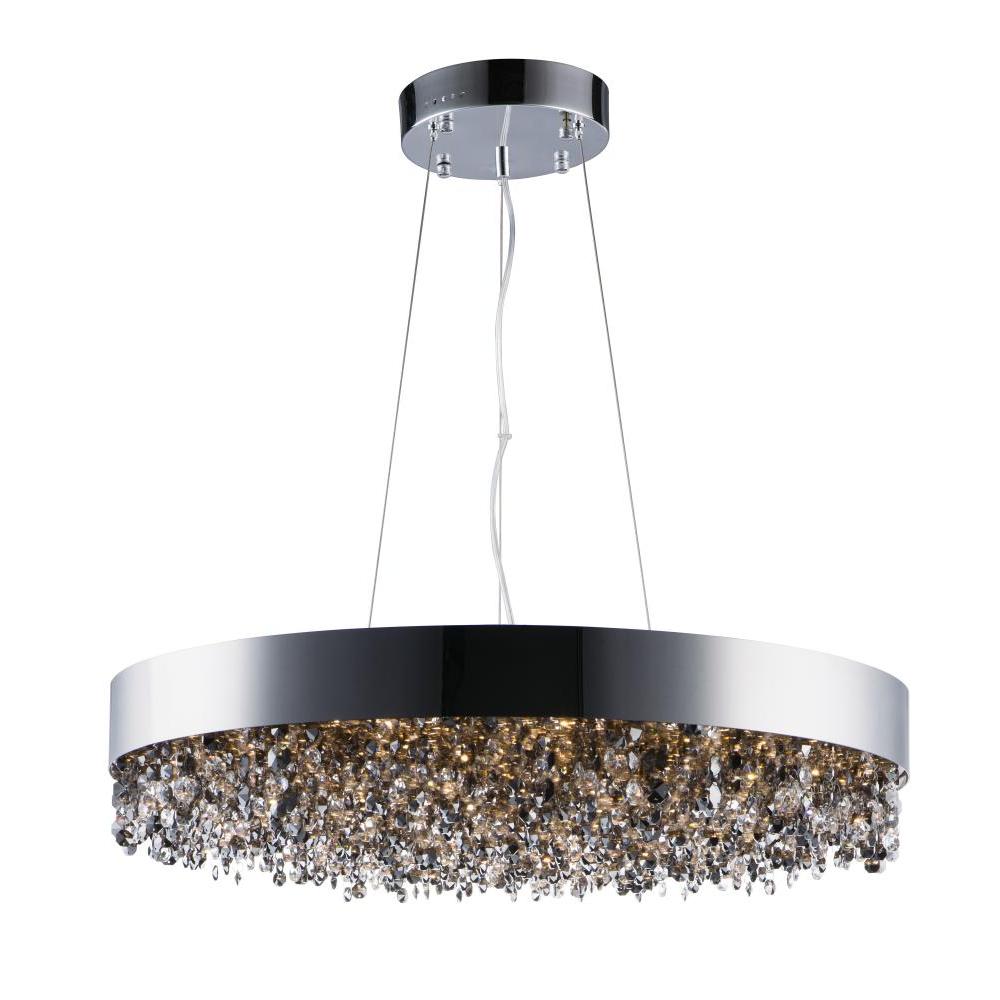 Maxim Lighting 39657MSKPC Mystic 30 Inch Semi Flush Mount Light – Polished Chrome