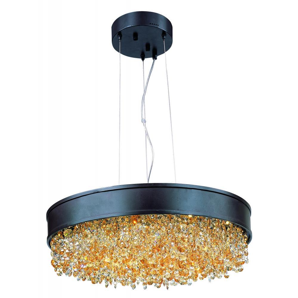 Maxim Lighting 39657SHBZ Mystic 30 Inch Semi Flush Mount Light – Bronze