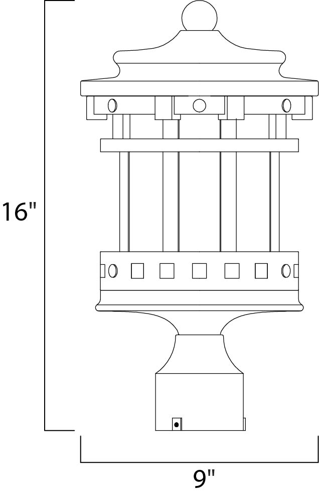Santa Barbara VX-Outdoor Pole/Post Mount