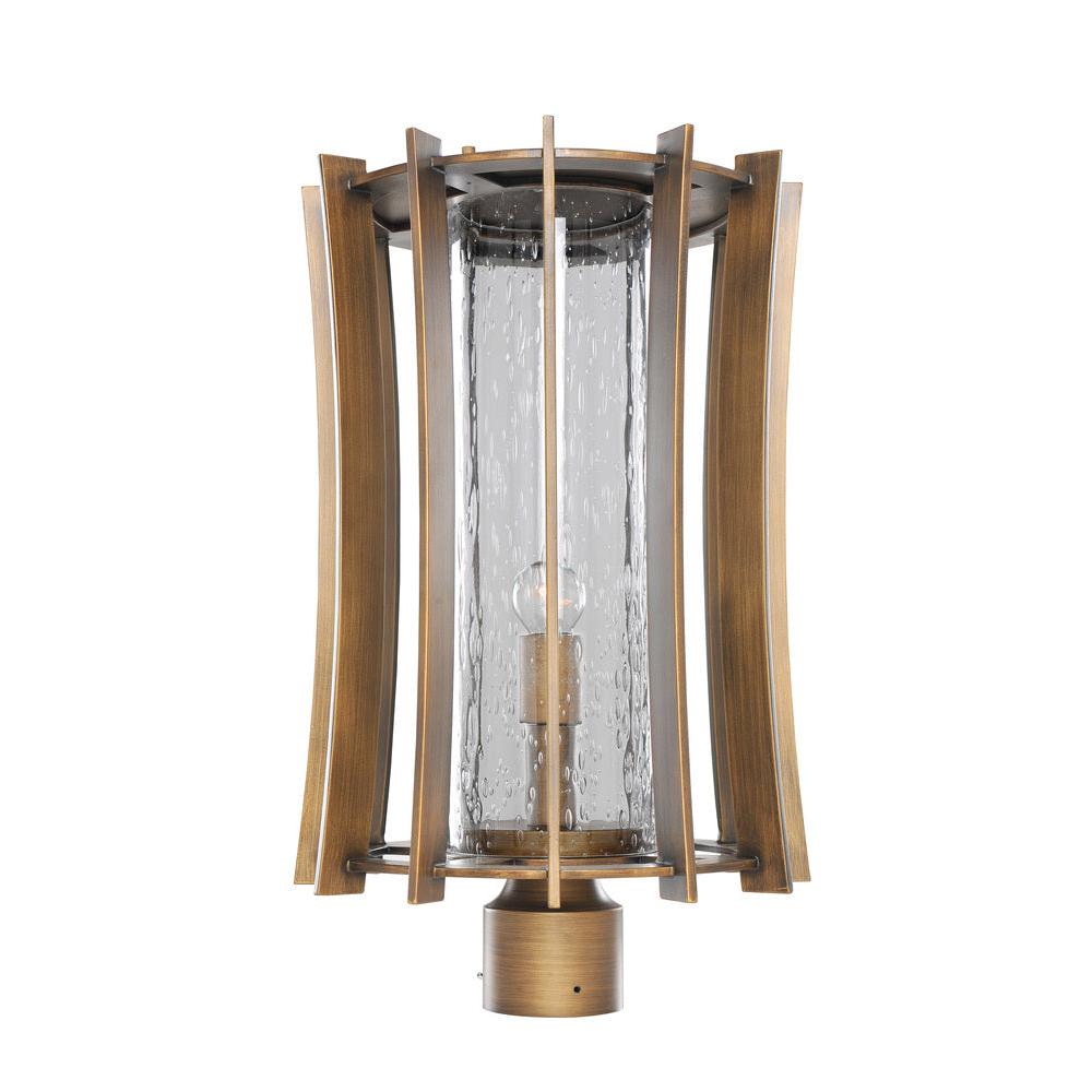 Ronan 12 Inch Outdoor Post Lantern – Bronze Dusk – 400601BD