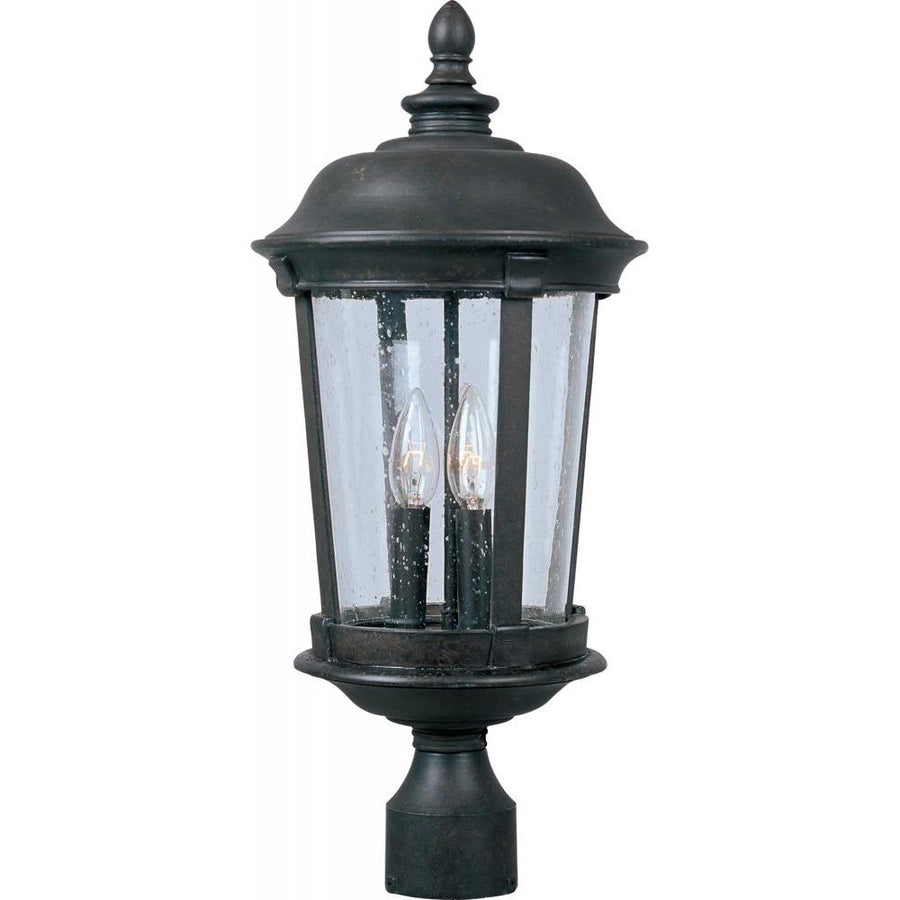 Maxim Lighting 40092CDBZ 12 Inch Outdoor Post Lantern – Bronze