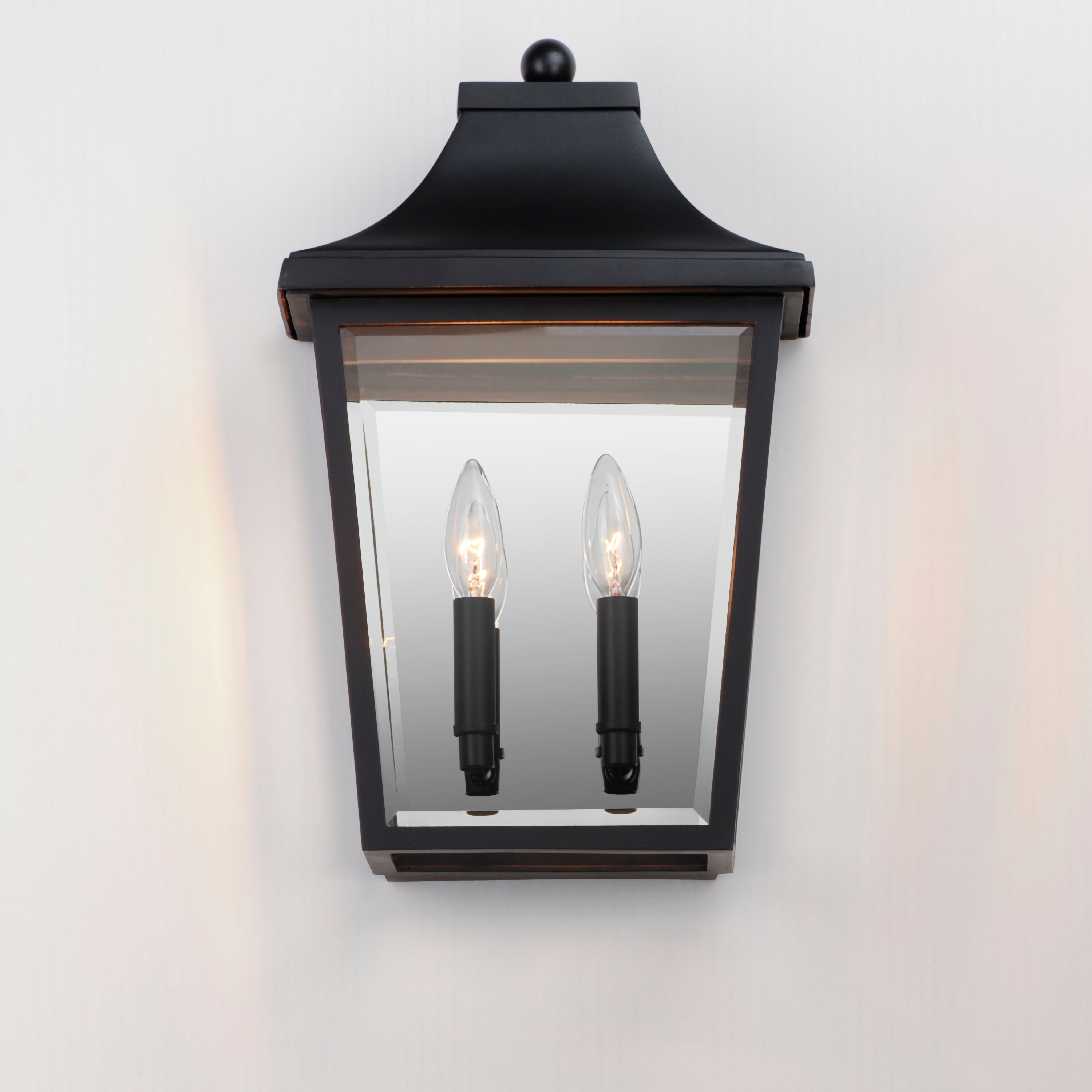 11 Inch Outdoor Wall Sconce – Black