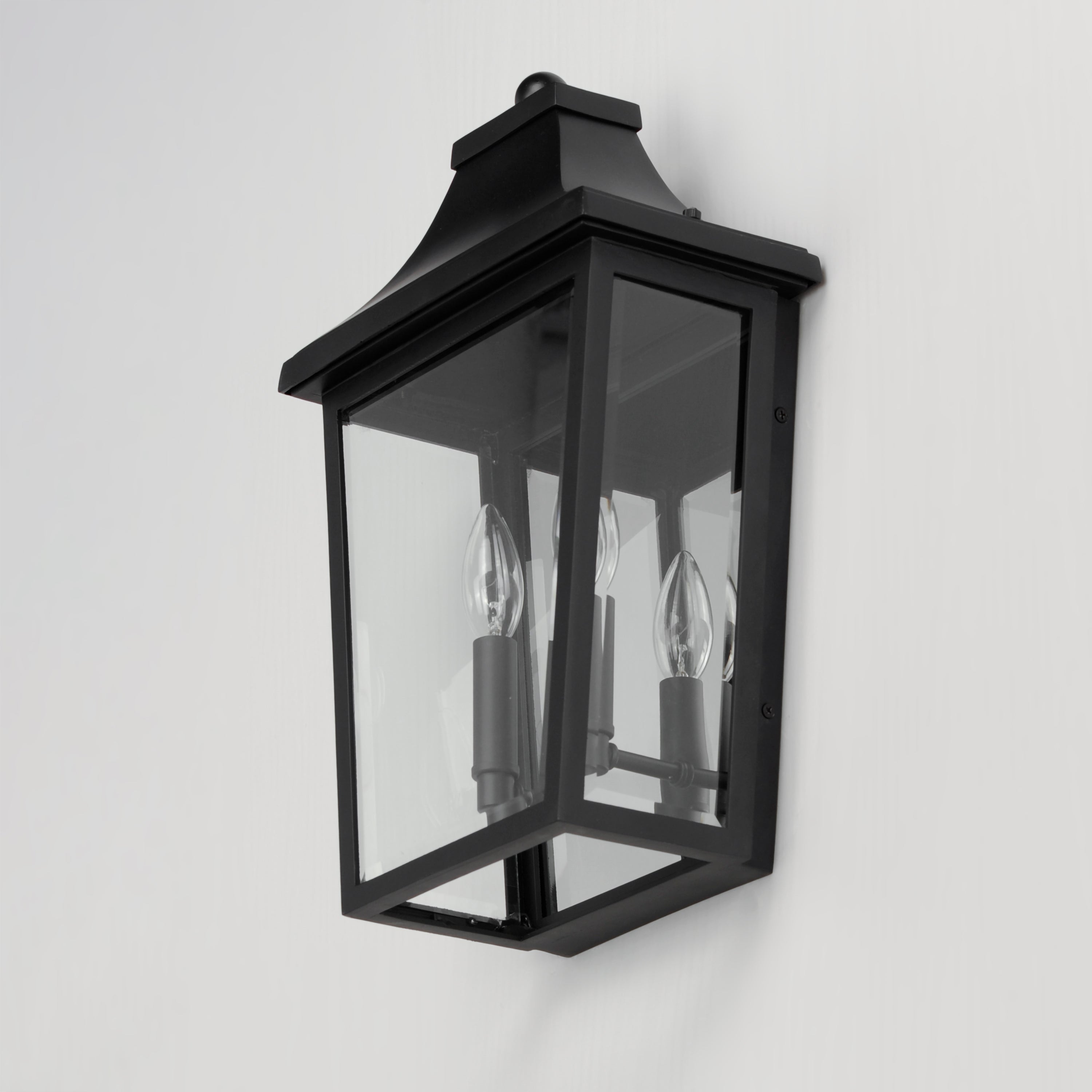 11 Inch Outdoor Wall Sconce – Black