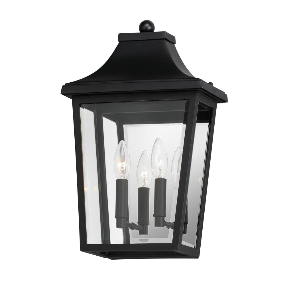 11 Inch Outdoor Wall Sconce – Black
